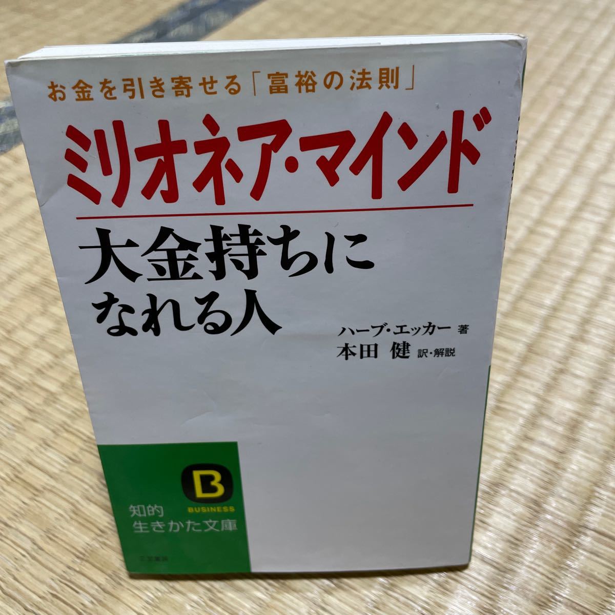 ミリオネアマインド 大金持ちになれる人 お金を引き寄せる 「富裕の法則」 知的生きかた文庫／ハーブエッカー 【著】 本田健 【訳】