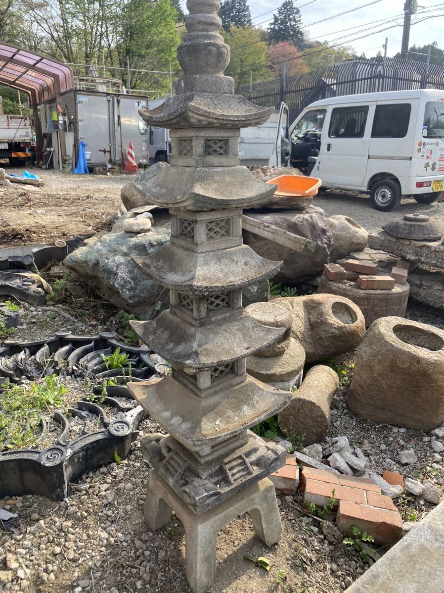 石灯籠 積型灯籠 塔 庭園 ガーデニング 石塔 和風 人工石 灯篭 石灯籠 積型灯籠 塔 庭園 ガーデニング 石塔 和風 人工石 灯篭