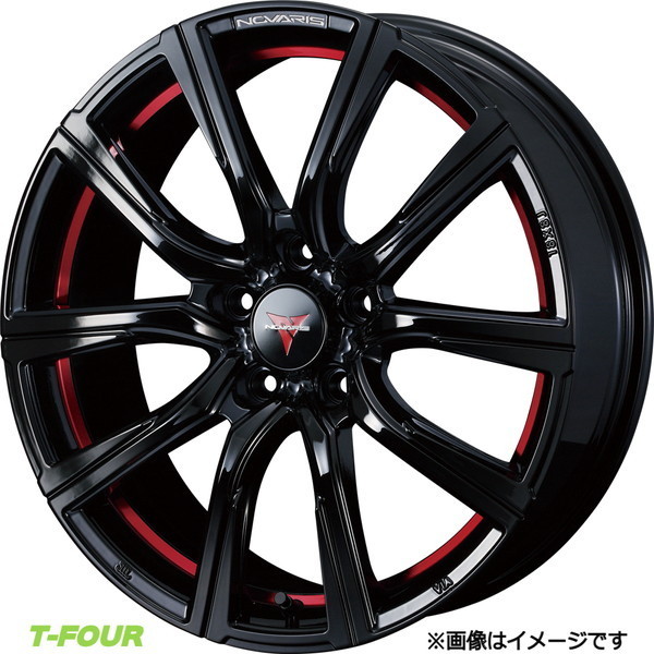 57%以上節約 ウェッズ ノヴァリス ローグ CB アルミホイール4本 18×7J
