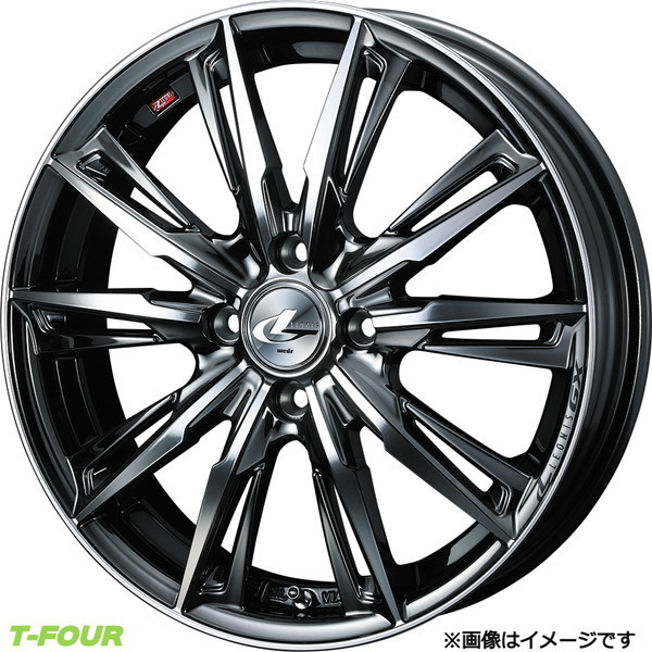 ウェッズ レオニス GX アルミホイール4本 1台分(14×4.5J 4-100 INSET45