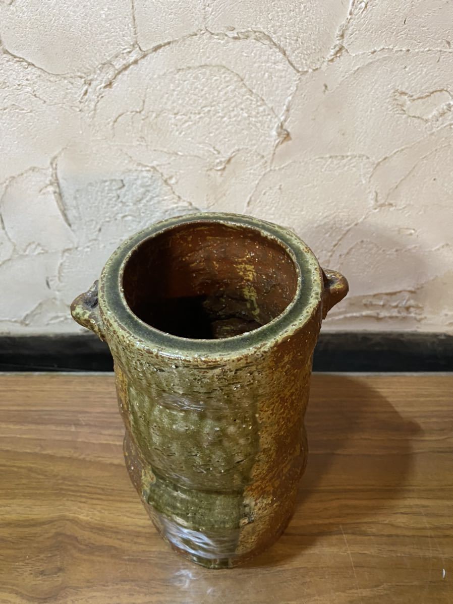 期間限定30%OFF! 花入 耳付糸目 古曽部焼 | www.tegdarco.com