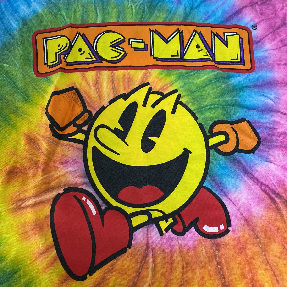 PAC-MAN パックマン タイダイ 半袖　Tシャツ S 古着_画像5