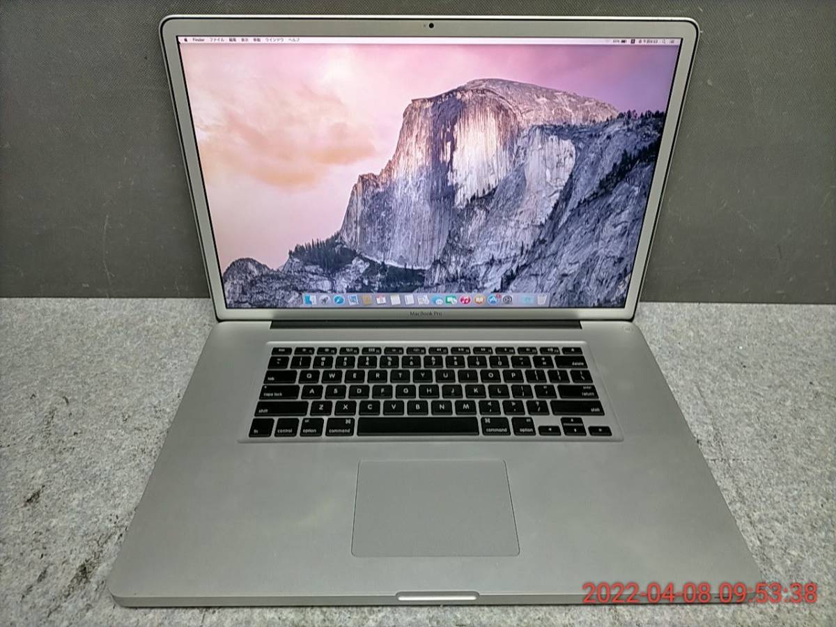 BJ1YP4 Apple A1297 MacBook Pro 17-inch Late 2011 Core i7 2.4GHz