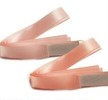 [Bunheads van hez] Flexersfreksa- rubber attaching po Anne to ribbon light pink tu ribbon 
