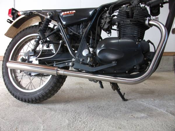 Yahoo!オークション - 250TRマフラー ダウン60パイステンレス新品