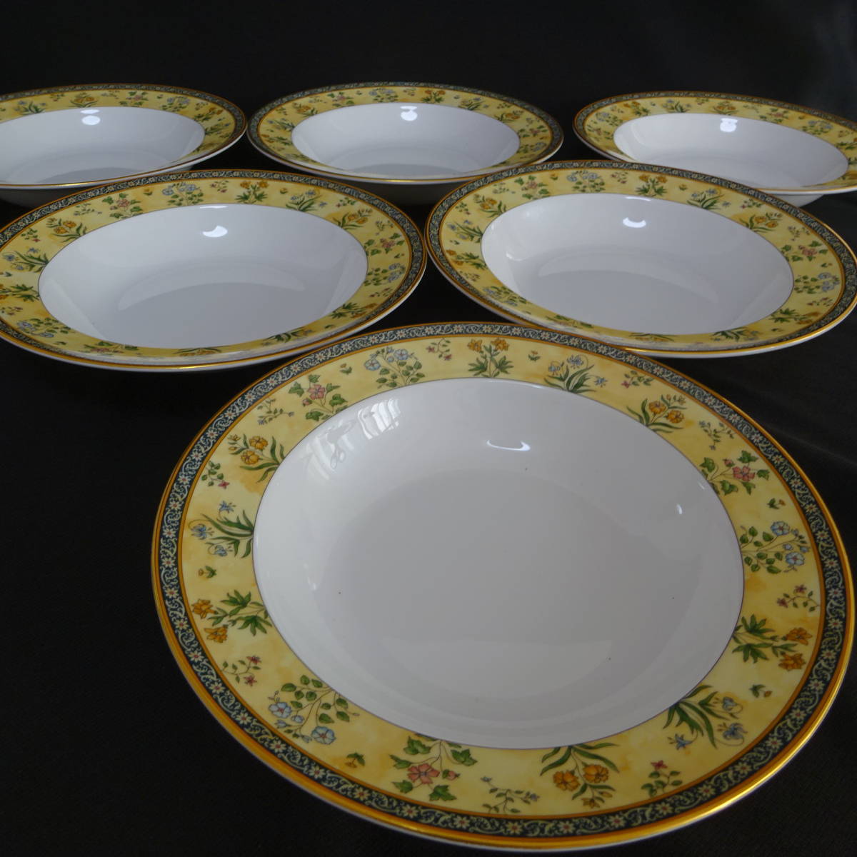 1367820-176】美品!! ウエッジウッド インディア スープ皿6つセット