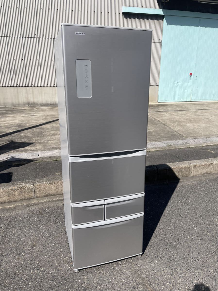 Yahoo!オークション - TOSHIBA 東芝 GR-436G(S）冷凍冷蔵庫 41...