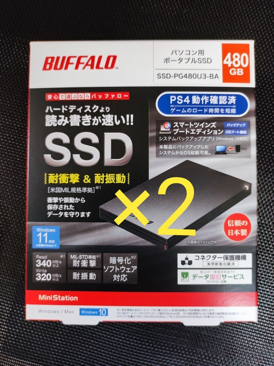 新品2個】BUFFALO 外付けSSD | bedouingardenvillage.com