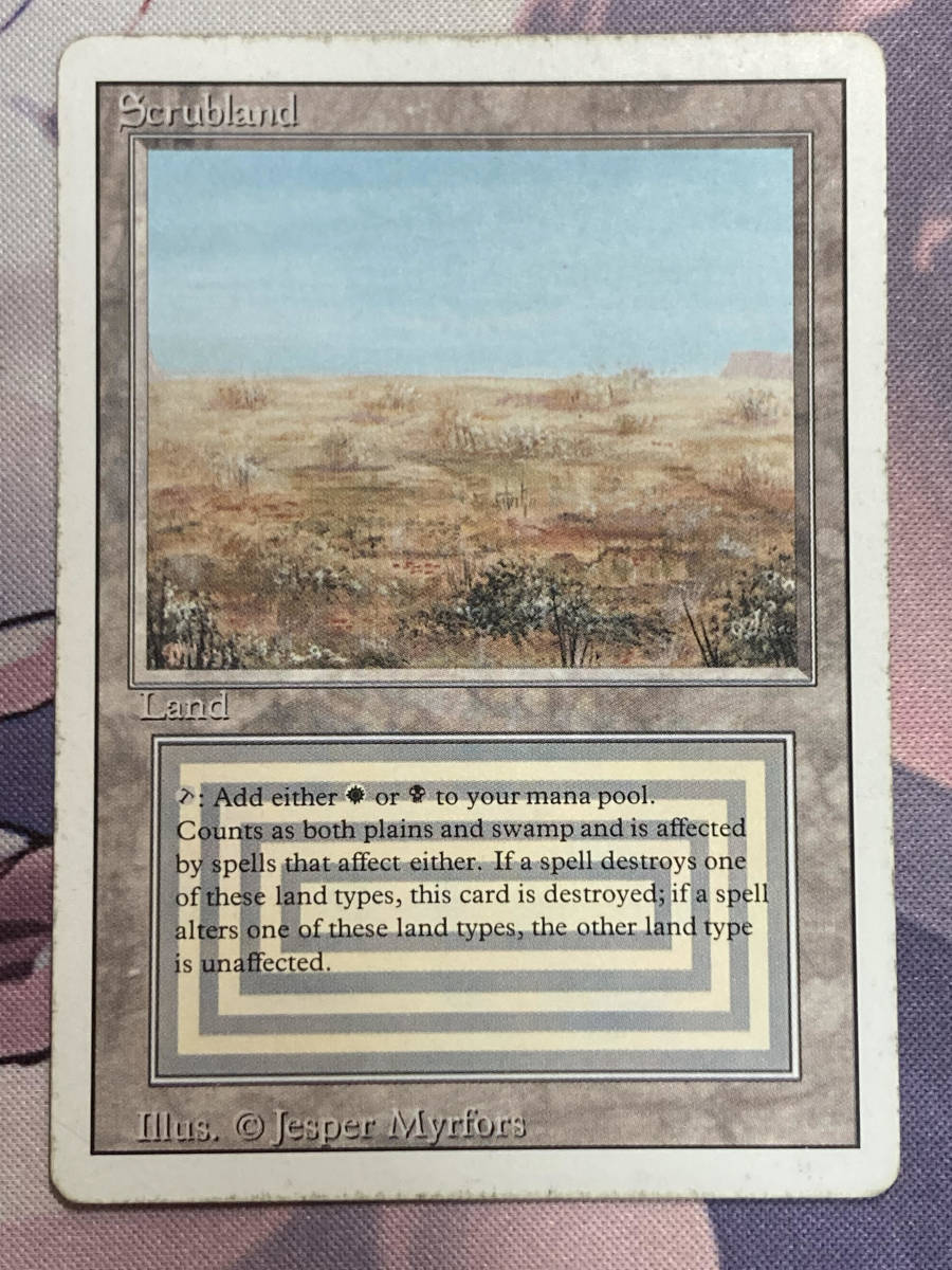 最安値 3ED MTG ゲーム、おもちゃ Scrubland 3ED scrubland 英語版