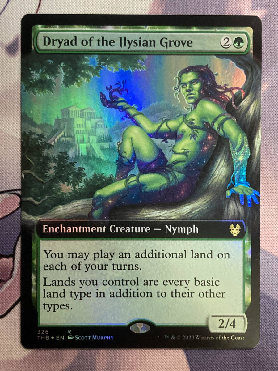 MTG　《イリーシア木立のドライアド/Dryad of the Ilysian Grove》【foil】【拡張アート】　THB-BF　英語_画像1