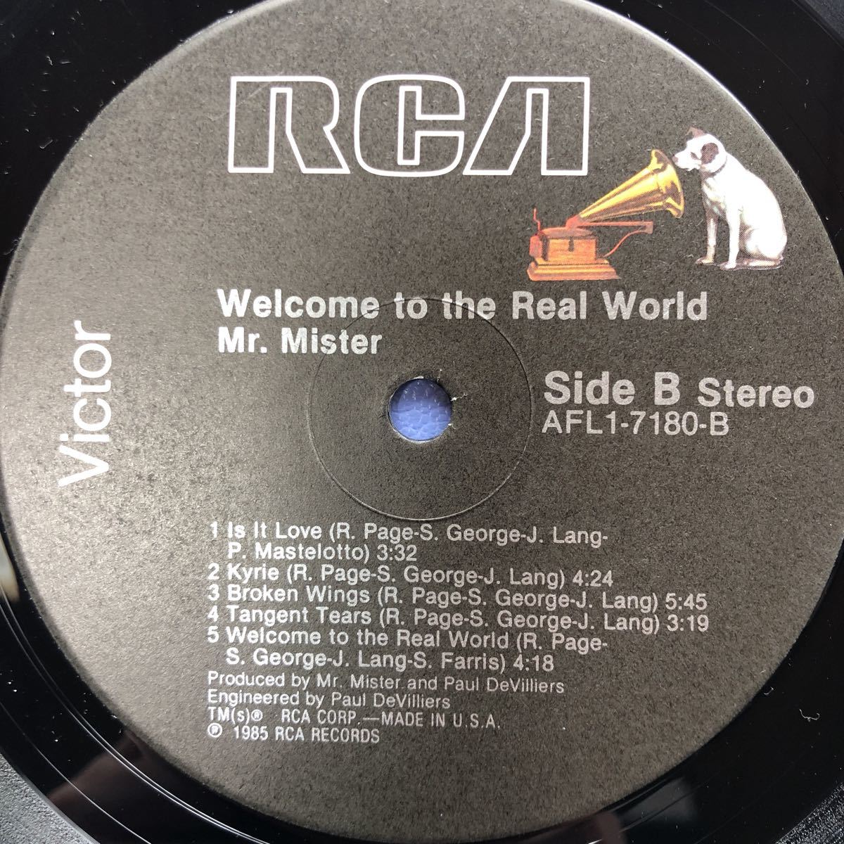 A LP Mr.ミスター Mr.Mister Welcome to the Real World ex.pages シュリンク付 レコード 5点以上落札で送料無料_画像4