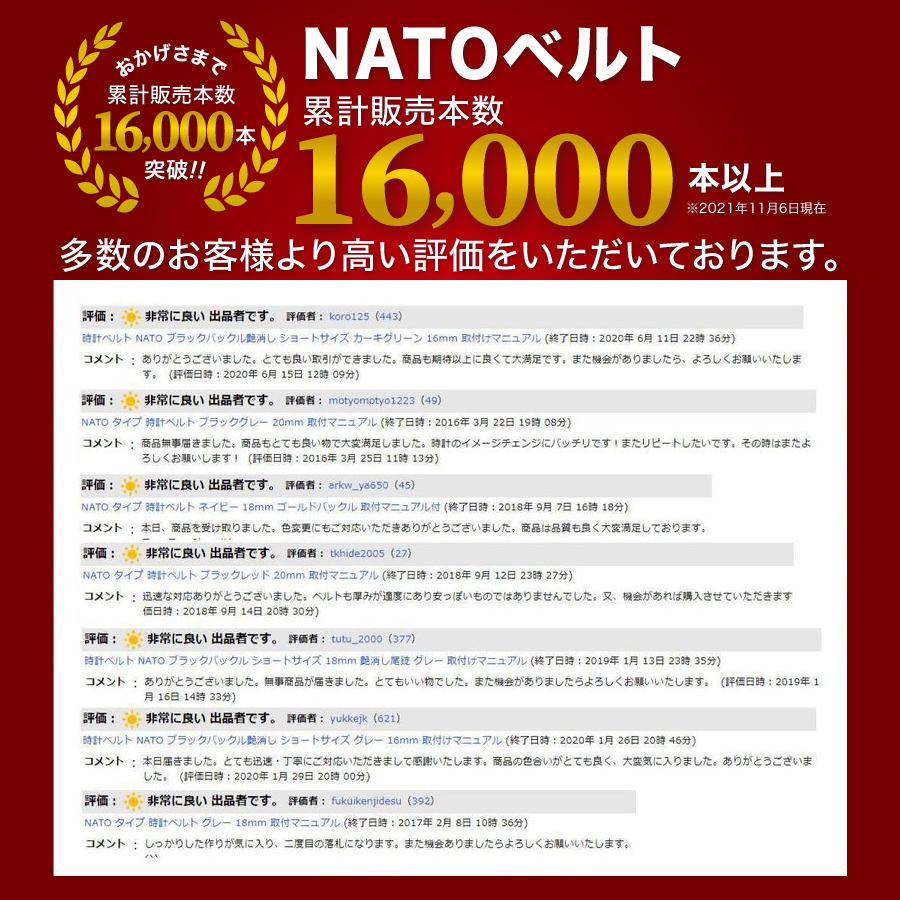 24mm 1.8mm厚 3本セット NATO ベルト 3色 取付けマニュアル | www