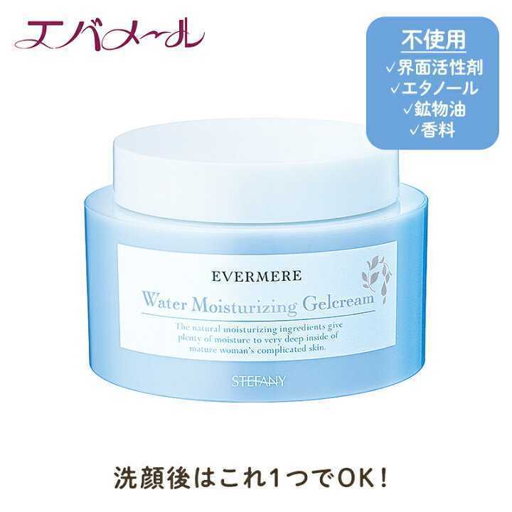 【即決★送料無料】EVERMERE　エバメール　ウォーターモイスチュアライジングゲルクリーム100g×１箱　銀座ステファニー　敏感肌アトピー肌_画像1