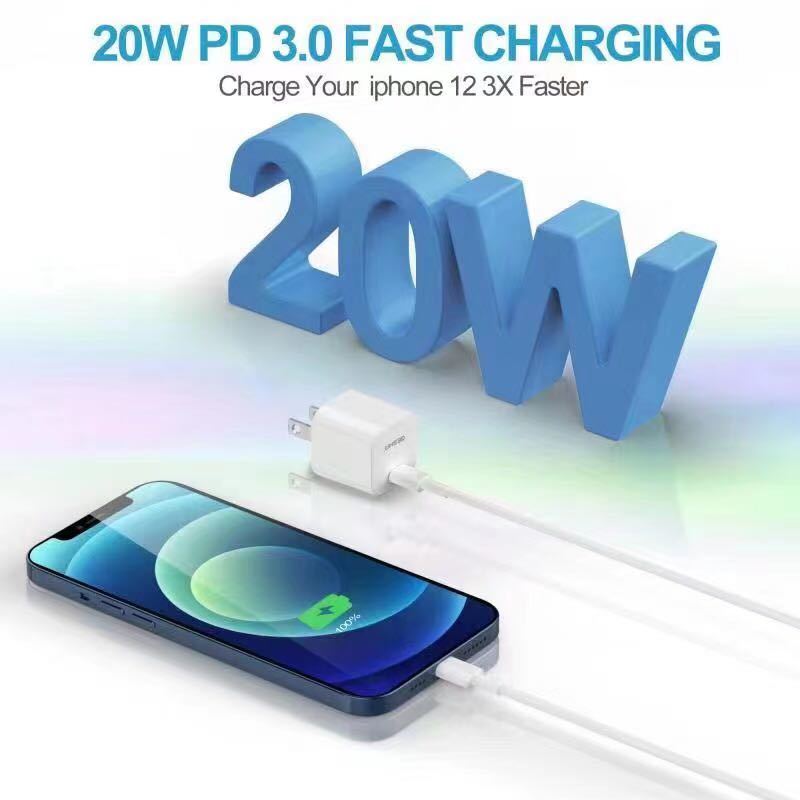 PDミニ充電器 20W 超小型 USB-C 急速 iPhone 対応　セット_画像3