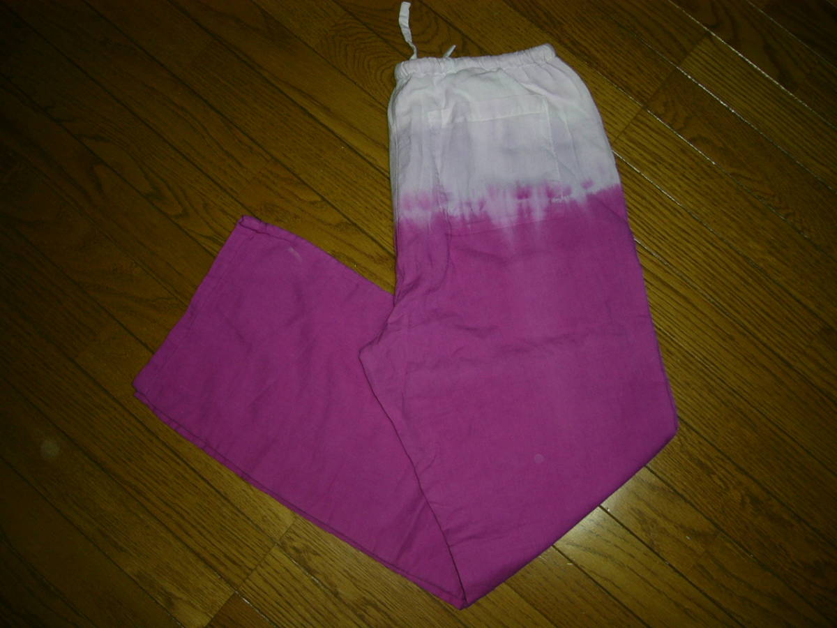 GAIJIN MADEgai Gin meido Thai large dyeing Easy pants 2M thin HRM is lilac n/