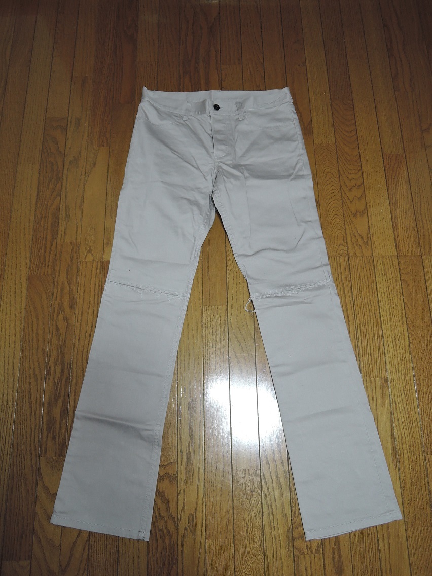  new goods SHELLAC shellac color Denim pants 48 ash series fray processing 