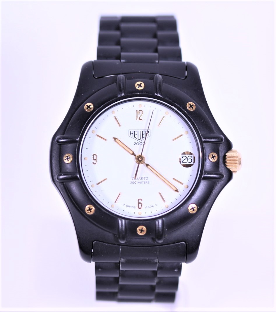 Y5170◆中古品◆ホイヤー 2000シリーズ クォーツ 腕時計 レア品 ブラック