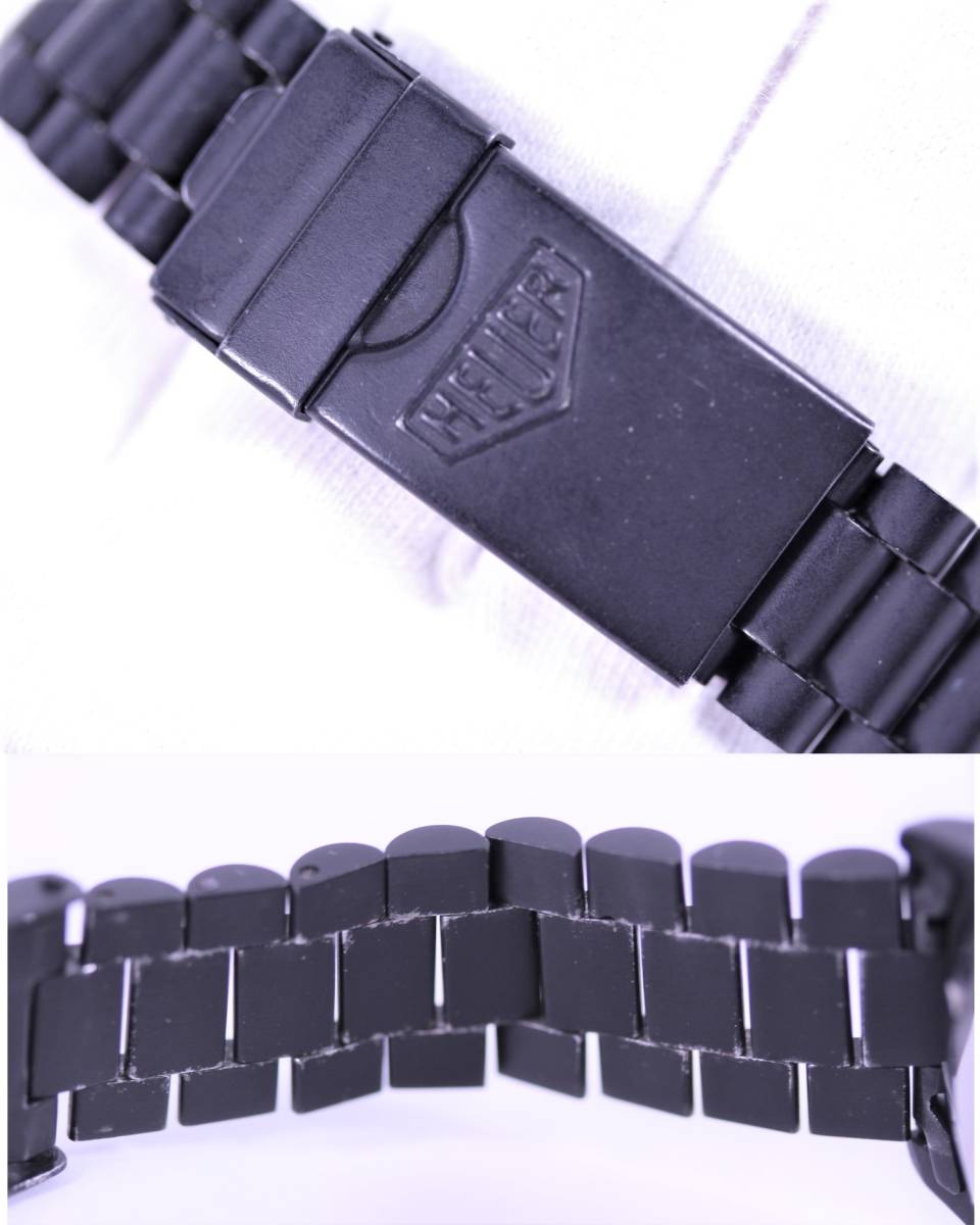 Y5170* secondhand goods * Heuer 2000 series quartz wristwatch rare goods black 