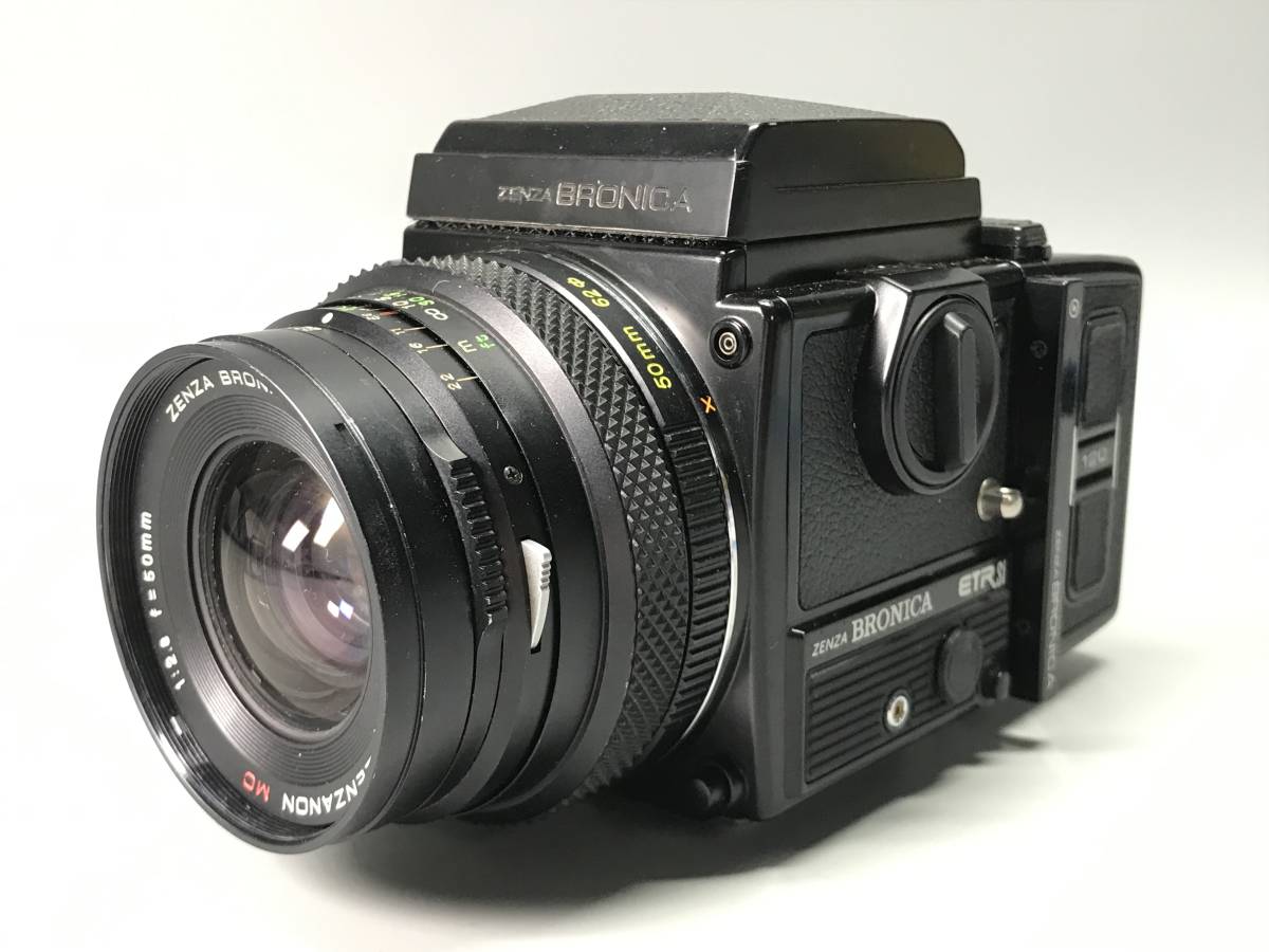 4#A/A1594　ZENZA BRONICA ゼンザブロニカ ETR Si ZENZANON MC 1:2.8 f=50ｍｍ 中判カメラ フィルムカメラ 　60サイズ_画像1