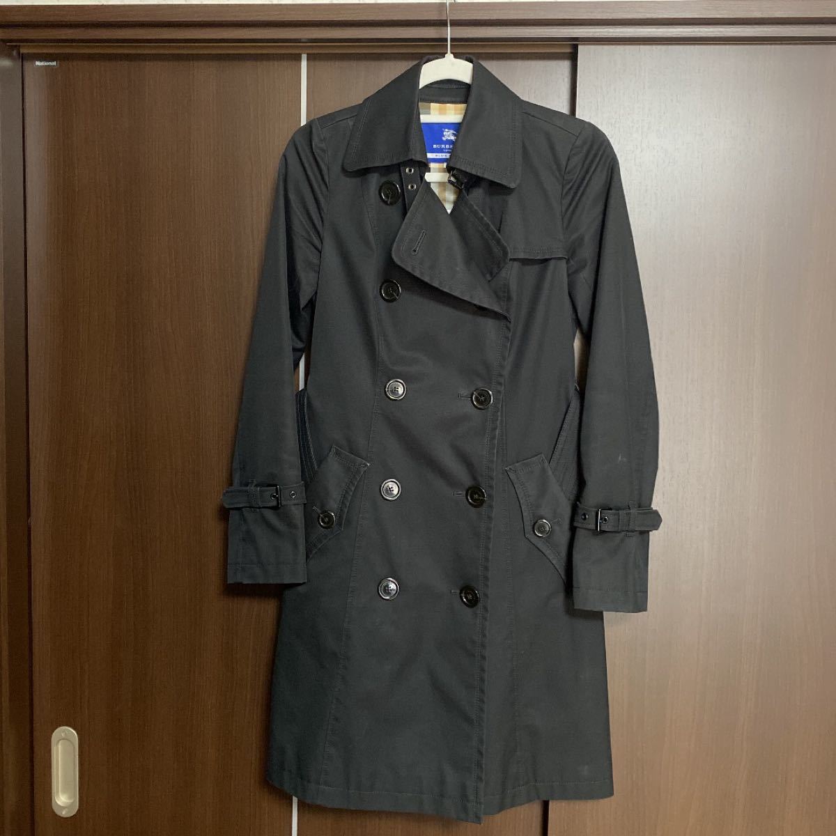 BURBERRY BLUE LABEL レディーストレンチコート バーバリー 38号 M