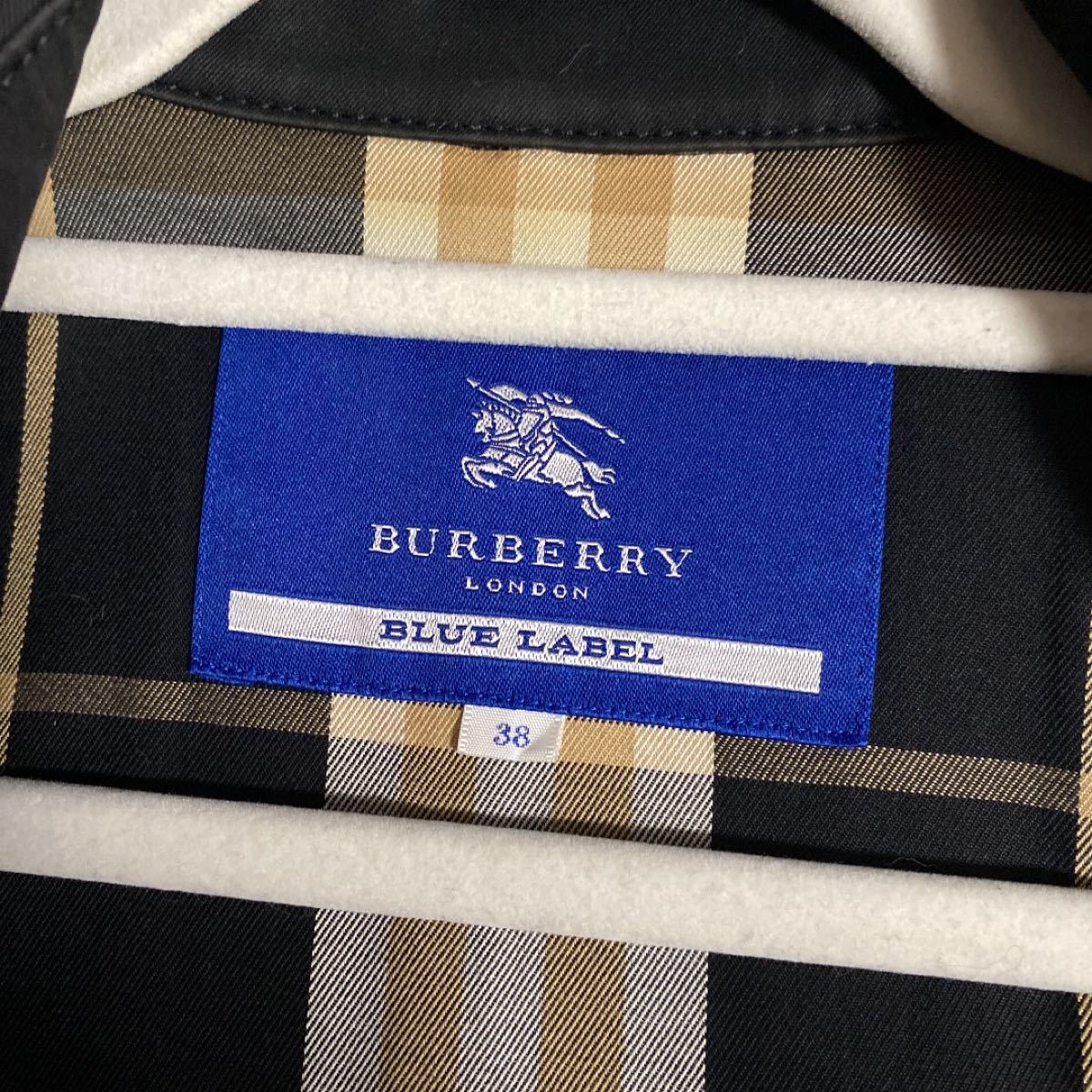 BURBERRY BLUE LABEL レディーストレンチコート バーバリー 38号 M