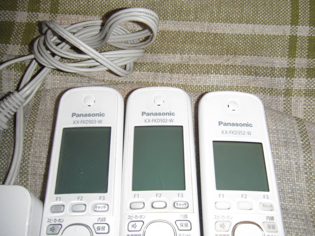 パナソニック コードレス 電話機 子機 KX-FKD503-W KX-FKD502-W KX 