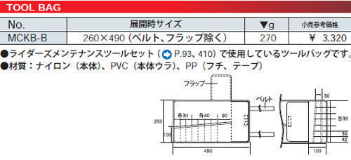 KTC ツールバッグ 黒 MCKB-B_画像2