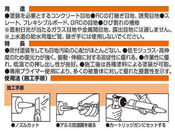 コニシ ボンド ウレタンコーク ノンブリード型 グレー 320ml カートリッジ シーリング 建築用 業務用 56288 1箱 10本入り 送料無料_画像2