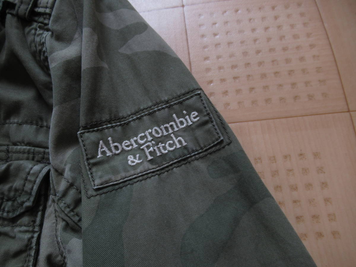 即決 Abercrombie&Fitch メンズミリタリージャケット カモフラ Ｓサイズ アバクロ_画像3