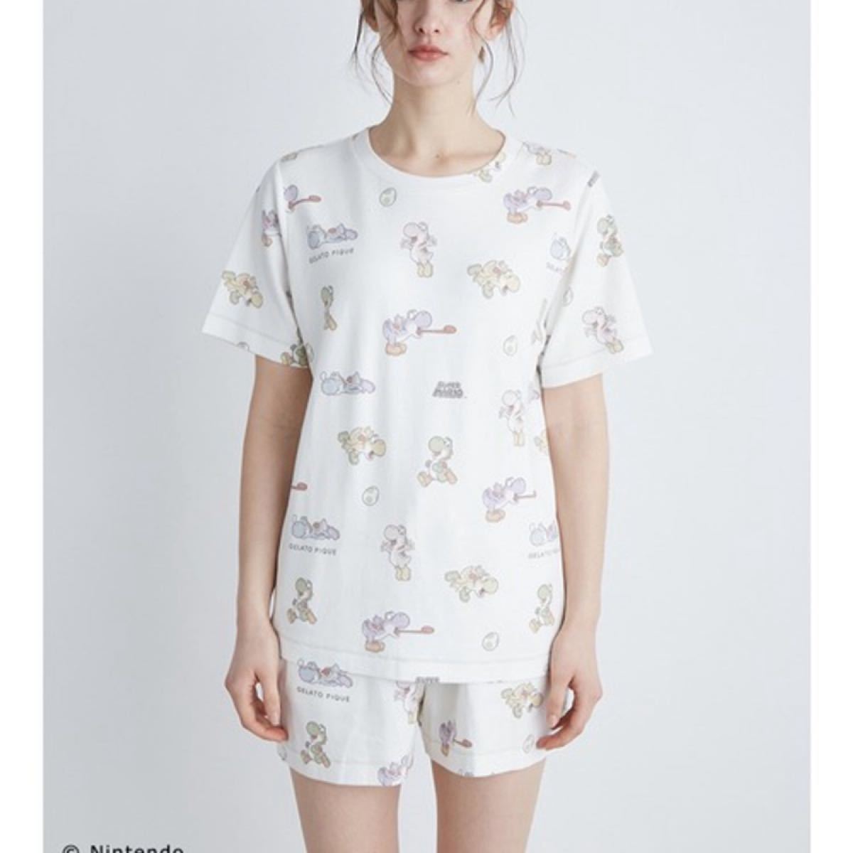 ジェラートピケ ヨッシー柄Tシャツ ショートパンツセット ジュニア