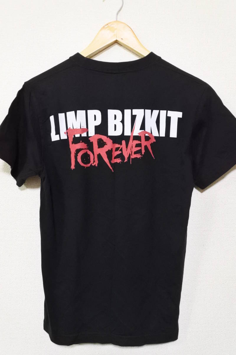 00's Limp Bizkit Back Drop Forever SHOOT Tee size S リンプビズキット Tシャツ ブラック_画像2