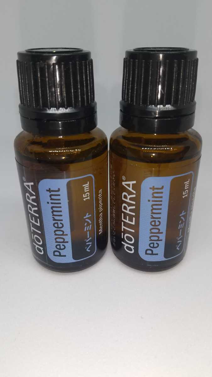 ドテラ　エッセンシャルオイル ペパーミント　15×2本セット　doTERRA 