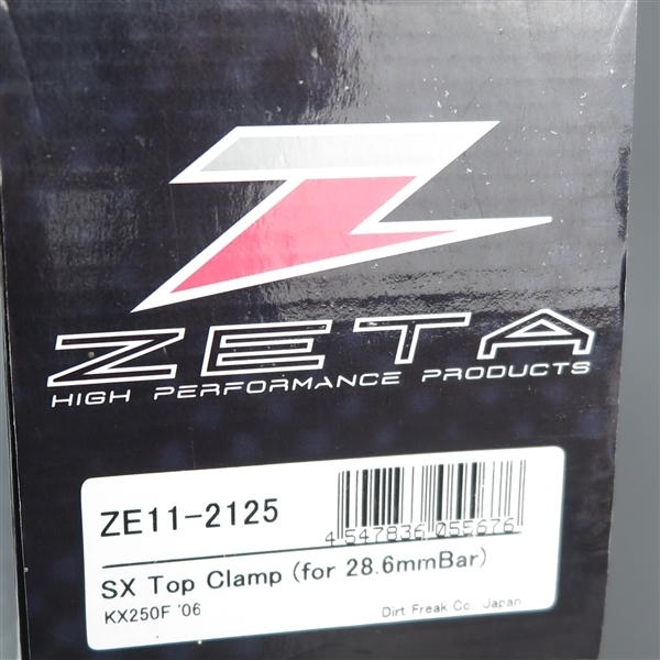 ◇KX250F/'06-'08 ZETA アルミ削り出し ハンドルバークランプ φ28.6mm トップブリッジ 展示品 (ZE11-2125)_画像7