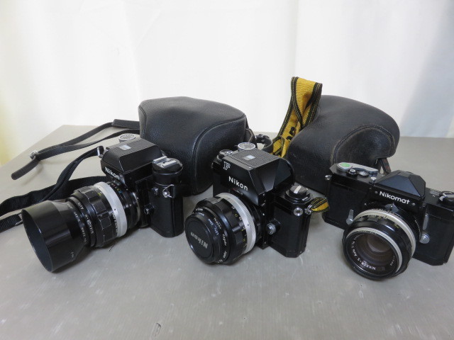 141☆ニコン Nikon Nikomat FT 1.4 50mm/F 1.2 55mm フォトミック/F2 1.8 85mm ジャンク扱 カメラ レンズ 1円～_画像1
