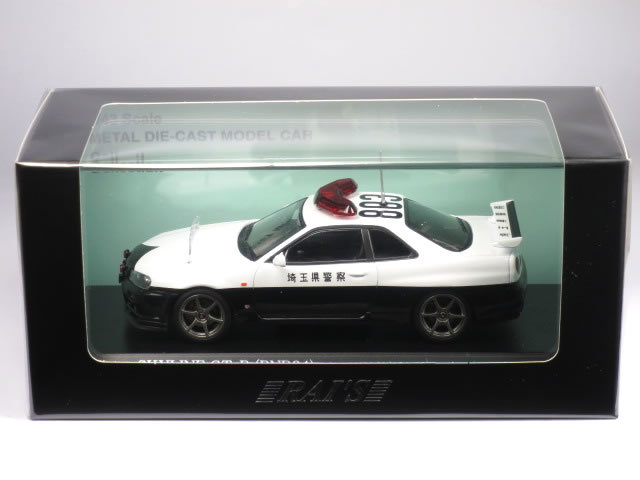 RAI'S 1/43 日産 スカイライン GT-R (R34) 2000 埼玉県警察 高速道路 交通警察隊車両【803】(H7430002)_画像1