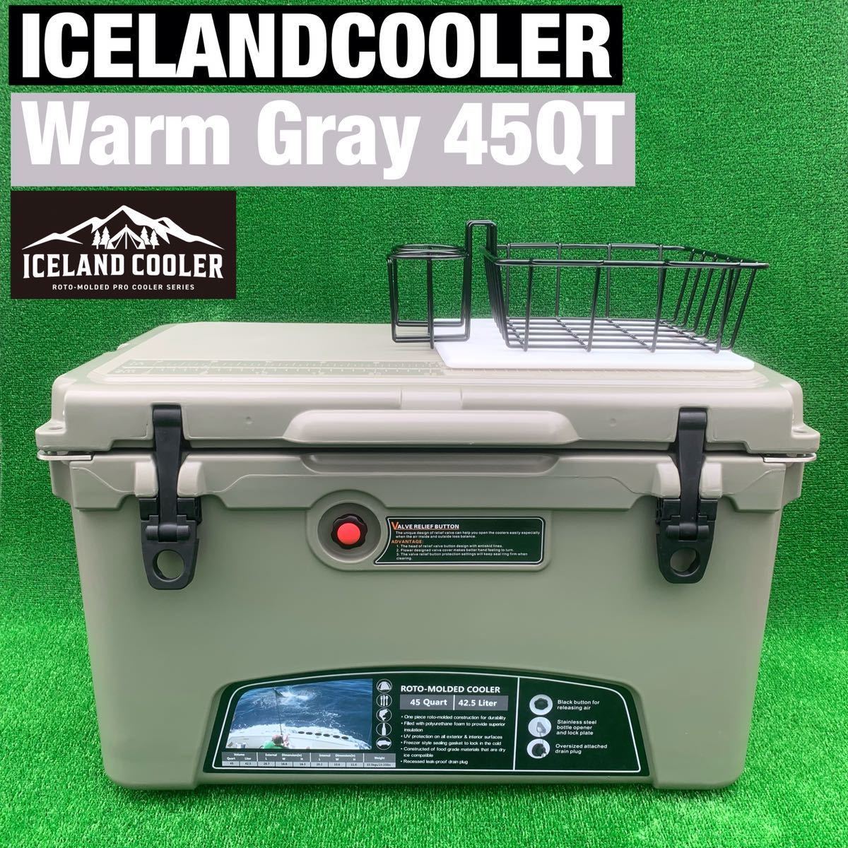 新品 アイスランドクーラーボックス 45QT ICELANDCOOLER BOX 限定色 赤
