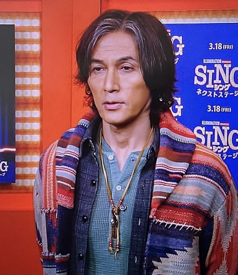 B'z 稲葉着【RRL ダブルアールエル】ワッフル ヘンリーネック サーマル