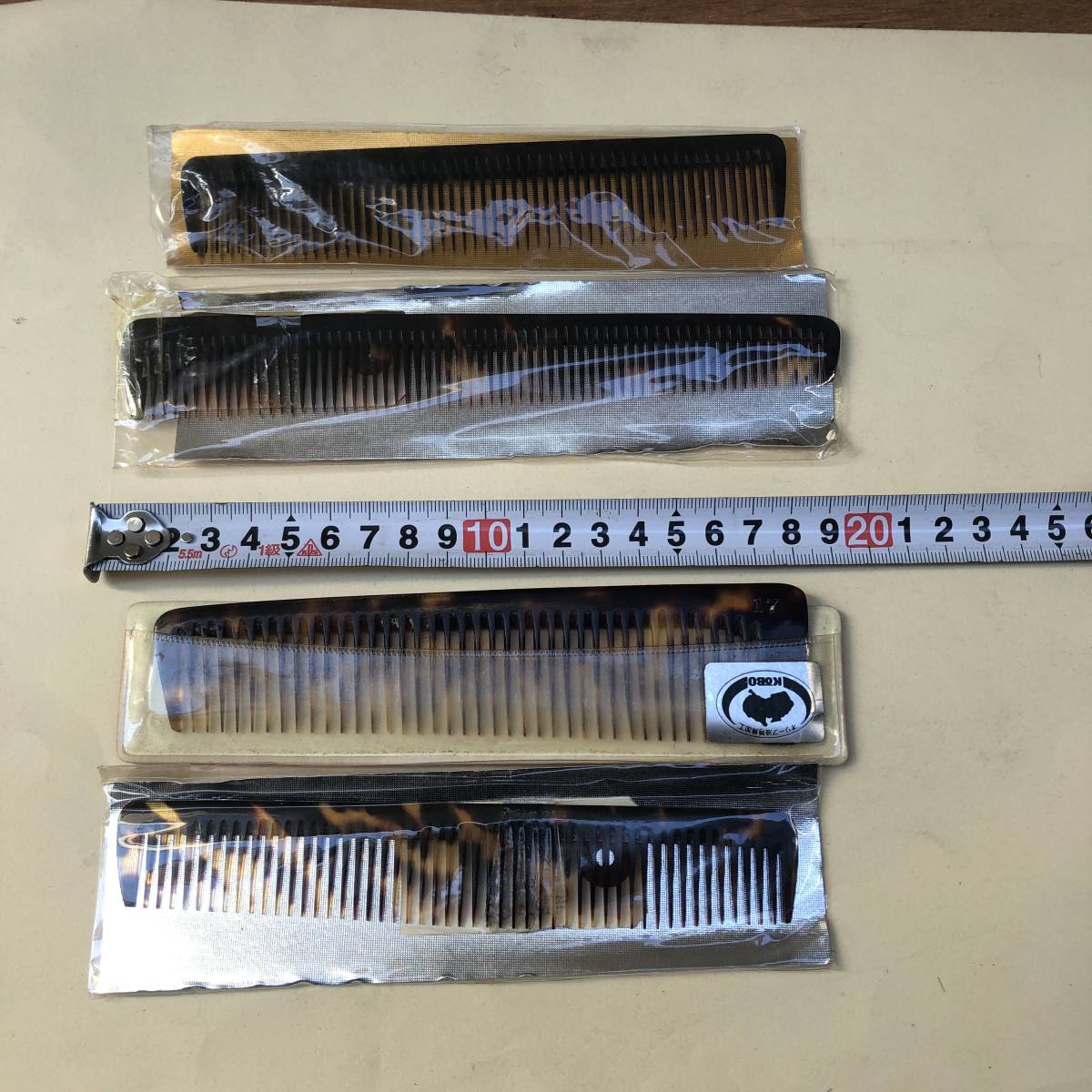 送料無料 理容店から 櫛 4本 ☆ 鼈甲 くし コーム まとめ ic.sch.id