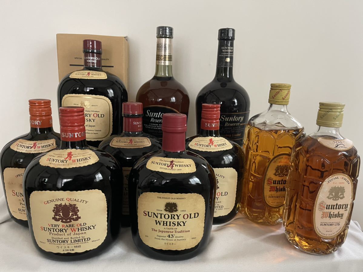 サントリー リザーブ オールド 角瓶 760ml〜500ml 10本セット 未開栓