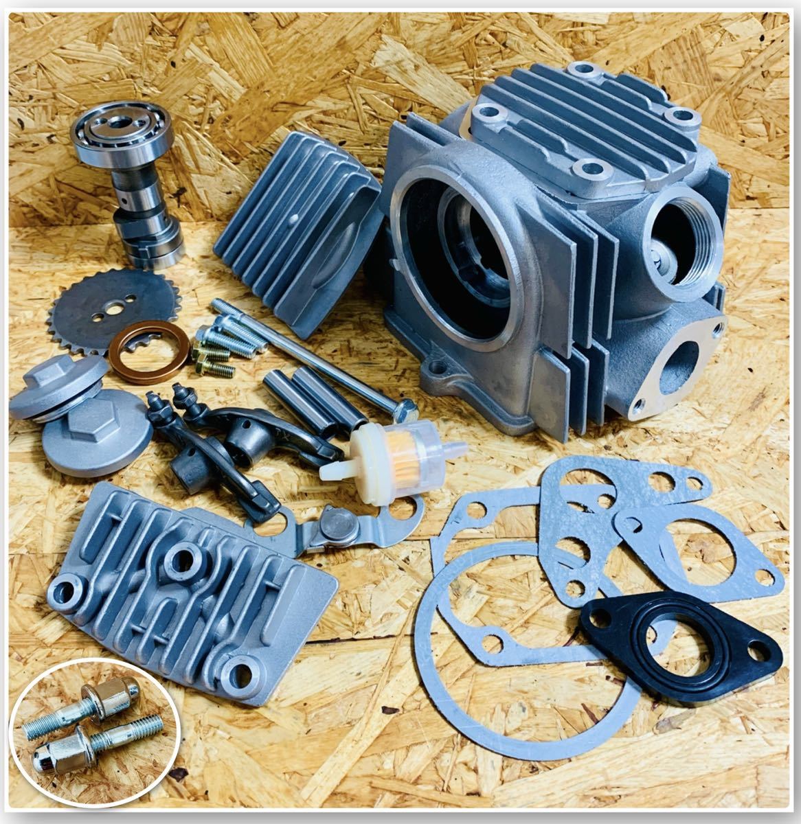カブ90ヘッドベース C100EX同等 ビッグフィンヘッド 12V ハイカム