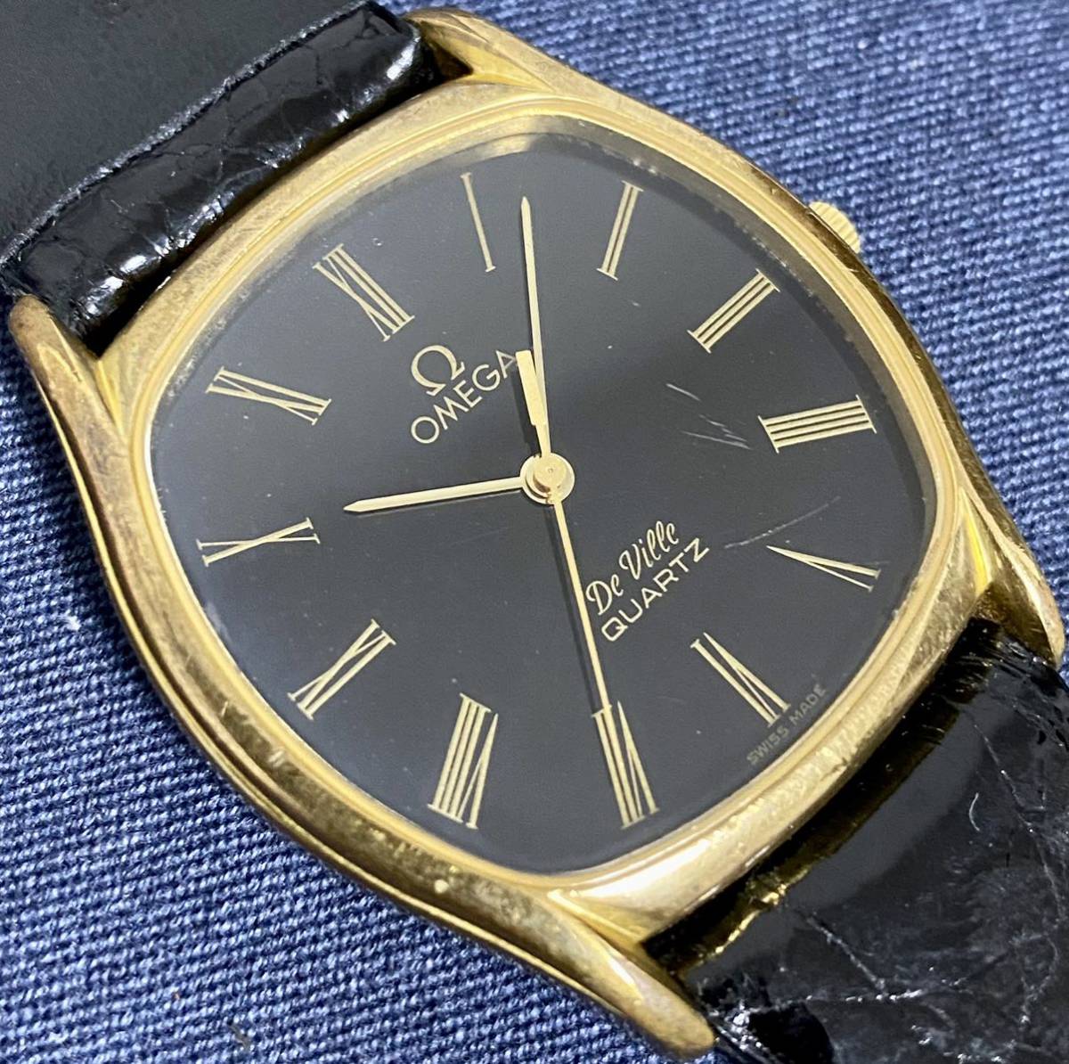 【めします】 ヤフオク! - 1円〜 Y オメガ デビル ブラックローマダイヤル ... オメガ