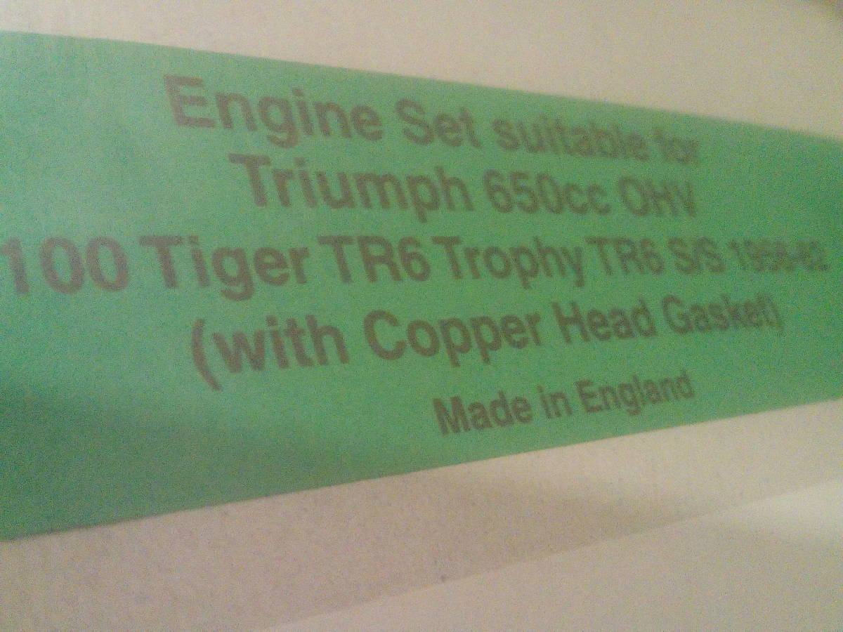  price cut negotiations, warm welcome Triumph different body twin for engine gasket set unused new goods 1 pack 