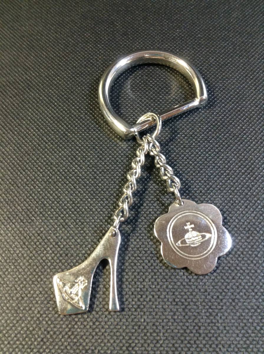 A2252*Vivienne Westwood/ Vivienne * Westwood / кольцо для ключей / брелок для ключа / серебряный / б/у 