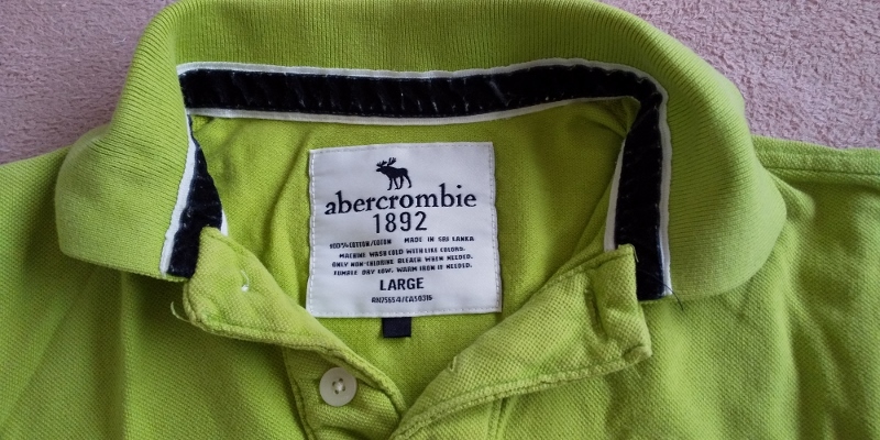 ★【送料無料】Abercrombie 1892 アバクロ ポロシャツ グリーン　正規だと思います★_画像1