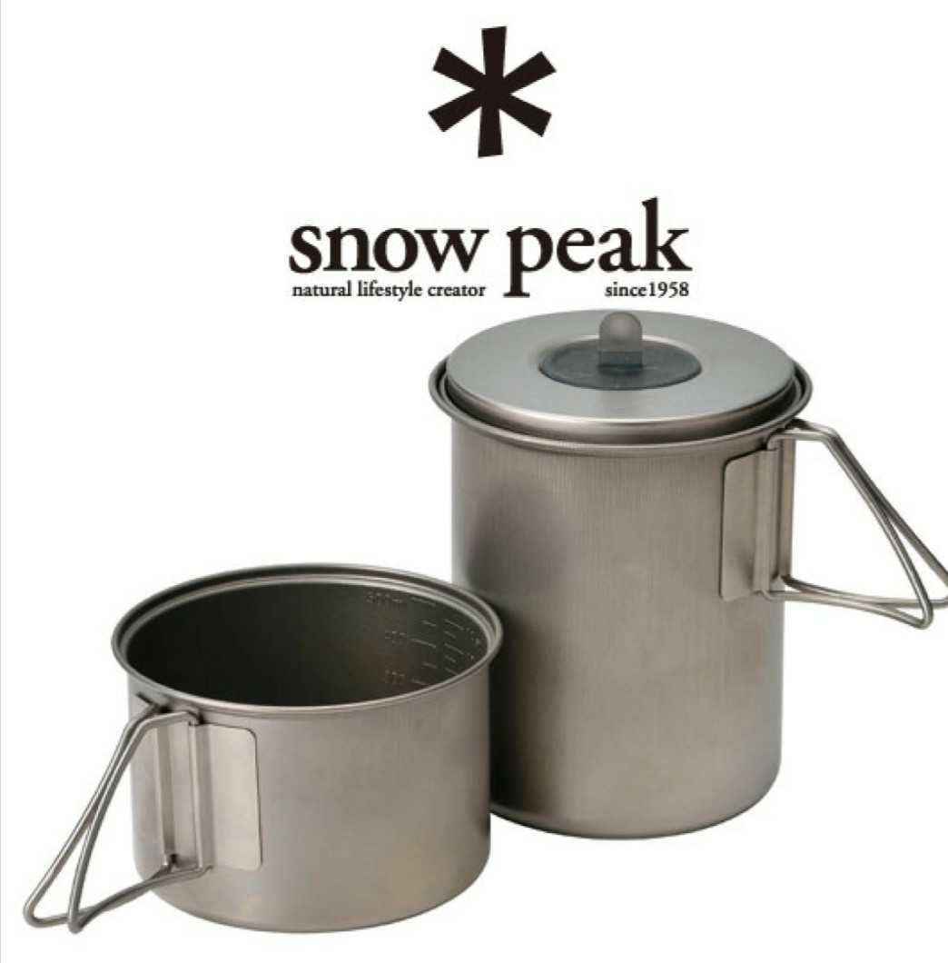 新品　スノーピーク snow peak クッカーセット ソロセットチタン SCS-004TR Mini Solo Cook Set Titanium