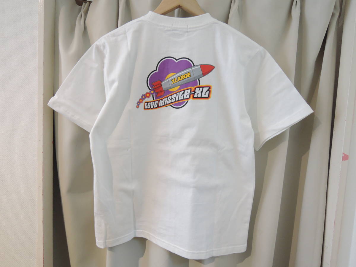 X-LARGE エクストララージ XLARGE Kids ロケットモチーフ 半袖Tシャツ 白140 キッズ 人気商品 送料￥230～ 値下げしました！_画像1