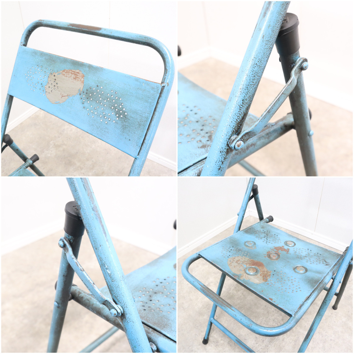  America Vintage складной стул стул железный стул складной стул складной магазин инвентарь [01A2112037]