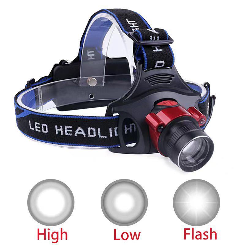led ヘッドライト LED ヘッドランプ 超軽量 3点灯モード防水 角度調整 ズーム機能 充電、単3電池式両用 アウトドア作業