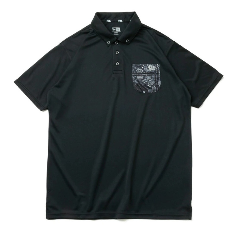 ブランドのギフト 新品 ニューエラ LL XL #13061602 テック生地 ポケット付き ゴルフシャツ ポロシャツ 半袖 GOLF NEWERA アパレル ゴルフ その他