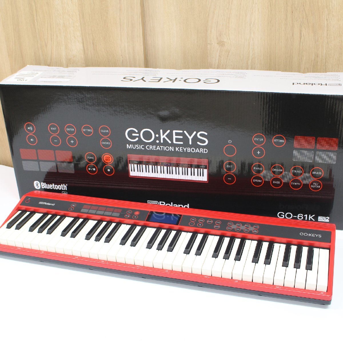 S015)【美品】Roland GO:KEYS GO-61K エントリーキーボード 61鍵盤 高
